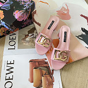Fortok Dolce & Gabbana D&G slippers patent leather Heels Pink - 1