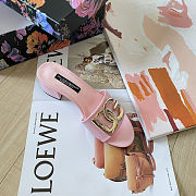 Fortok Dolce & Gabbana D&G slippers patent leather Heels Pink - 6