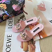 Fortok Dolce & Gabbana D&G slippers patent leather Heels Pink - 5