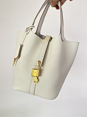 Fortok Hermès Picotin Lock 18 Bag White 18cm  - 2