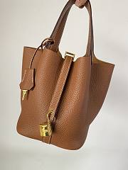 Fortok Hermès Picotin Lock 18 Bag Brown 18cm  - 2