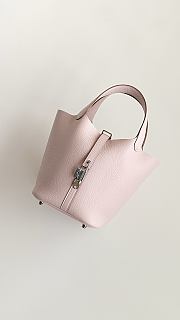 Fortok Hermès Picotin Lock 18 Bag Baby Pink Silver Hardware 18cm   - 6