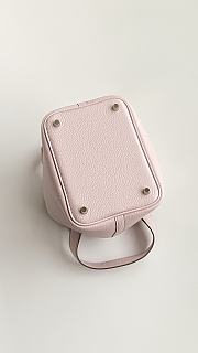 Fortok Hermès Picotin Lock 18 Bag Baby Pink Silver Hardware 18cm   - 5
