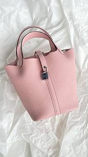 Fortok Hermès Picotin Lock 18 Bag Pink 18cm   - 4
