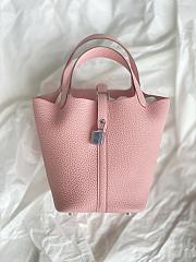 Fortok Hermès Picotin Lock 18 Bag Pink 18cm   - 1