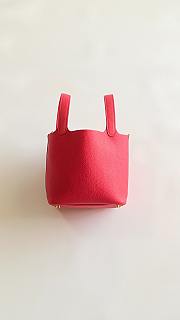 Fortok Hermès Picotin Lock 18 Bag Red 18cm   - 4