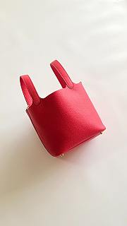 Fortok Hermès Picotin Lock 18 Bag Red 18cm   - 3
