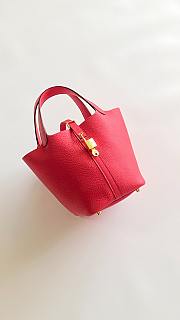 Fortok Hermès Picotin Lock 18 Bag Red 18cm   - 2