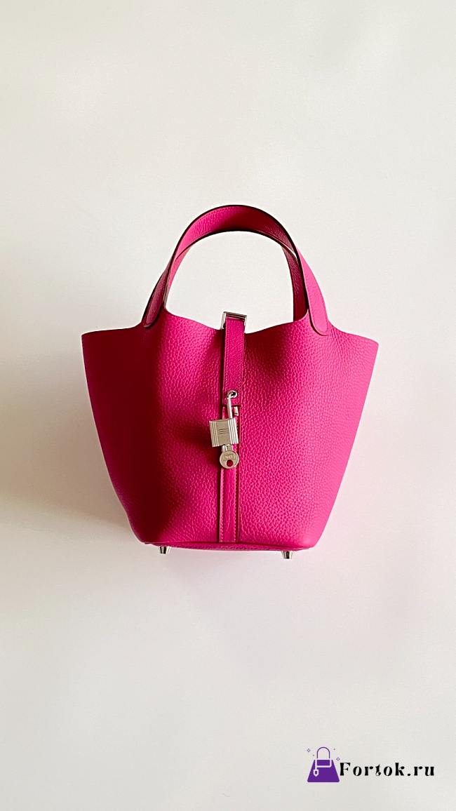 Fortok Hermès Picotin Lock 18 Bag Hot Pink 18cm  - 1