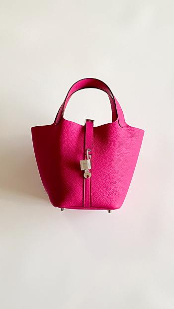 Fortok Hermès Picotin Lock 18 Bag Hot Pink 18cm 