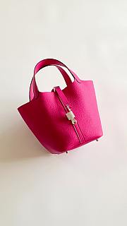 Fortok Hermès Picotin Lock 18 Bag Hot Pink 18cm  - 3