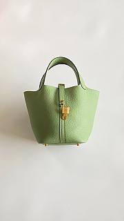 Fortok Hermès Picotin Lock 18 Bag Green 18cm  - 1