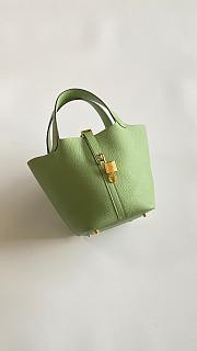 Fortok Hermès Picotin Lock 18 Bag Green 18cm  - 2
