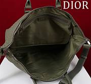 Fortok Dior Weekender 40 Moss Green Dior Gravity Leather and Black Grained Calfskin 57.5 x 34.5 x 22cm - 6