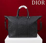 Fortok Dior Weekender 40 Moss Black Gravity Leather and Black Grained Calfskin 57.5 x 34.5 x 22cm - 1