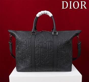 Fortok Dior Weekender 40 Moss Black Gravity Leather and Black Grained Calfskin 57.5 x 34.5 x 22cm
