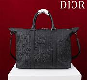 Fortok Dior Weekender 40 Moss Black Gravity Leather and Black Grained Calfskin 57.5 x 34.5 x 22cm - 3