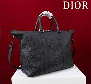 Fortok Dior Weekender 40 Moss Black Gravity Leather and Black Grained Calfskin 57.5 x 34.5 x 22cm - 4