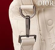 Fortok Dior Weekender 40 Ivory Dior Gravity Leather and Black Grained Calfskin 57.5 x 34.5 x 22cm  - 5