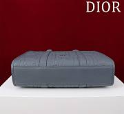 Fortok Dior Medium East-West Tote Bag Deep Gray Dior Gravity Leather and Deep Gray Grained Calfskin 36*30*10cm - 6