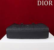 Fortok Dior Medium East-West Tote Bag Black Dior Gravity Leather and Black Grained Calfskin 36*30*10cm  - 5