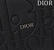 Fortok Dior Medium East-West Tote Bag Black Dior Gravity Leather and Black Grained Calfskin 36*30*10cm  - 3