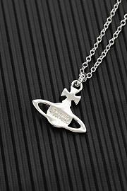 Fortok Vivienne Westwood Mayfair Bas Relief Pendant Necklace Light Rose Crystal  - 6