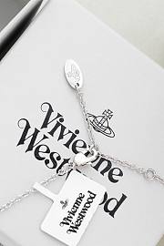 Fortok Vivienne Westwood Mayfair Bas Relief Pendant Necklace Light Rose Crystal  - 2