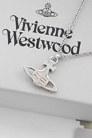 Fortok Vivienne Westwood Mayfair Orb Pendant Necklace Light Rose Crystal  - 2