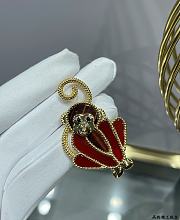 Fortok Van Cleef & Arpels Lucky Animals Monkey Clip  - 6