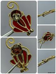 Fortok Van Cleef & Arpels Lucky Animals Monkey Clip  - 4