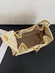 Fortok Chanel 25 Beige Mini Bag Caviar 25.5×12×20cm - 6