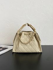 Fortok Chanel 25 Beige Mini Bag Caviar 25.5×12×20cm - 5
