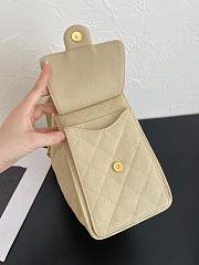 Fortok Chanel 25 Beige Mini Bag Caviar 25.5×12×20cm - 2