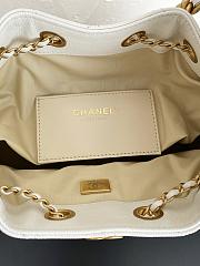 Fortok Chanel 25 White Mini Bag Caviar 25.5×12×20cm - 6