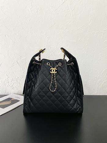 Fortok Chanel 25 Black Small Bag Caviar 30×14×29cm