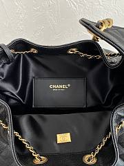 Fortok Chanel 25 Black Small Bag Caviar 30×14×29cm - 6