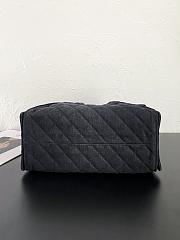 Fortok Chanel 25 Black Denim Medium Bag  40 x 30 x 15cm - 5