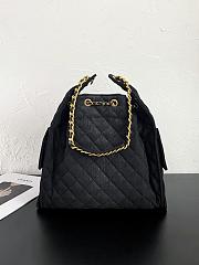 Fortok Chanel 25 Black Denim Medium Bag  40 x 30 x 15cm - 2