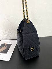 Fortok Chanel 25 Black Denim Mini Bag 25.5×12×20cm - 5