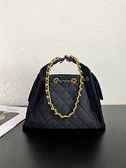 Fortok Chanel 25 Black Denim Mini Bag 25.5×12×20cm - 3