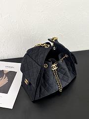 Fortok Chanel 25 Black Denim Mini Bag 25.5×12×20cm - 4