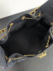 Fortok Chanel 25 Black Denim Mini Bag 25.5×12×20cm - 2