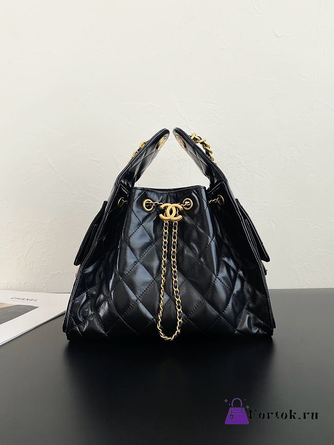 Fortok Chanel 25 Black Bag 25.5×12×20cm  - 1