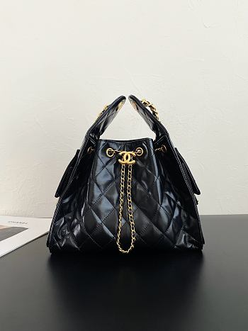 Fortok Chanel 25 Black Bag 25.5×12×20cm 