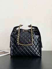 Fortok Chanel 25 Black Small Bag 30 x 26 x 14cm - 6