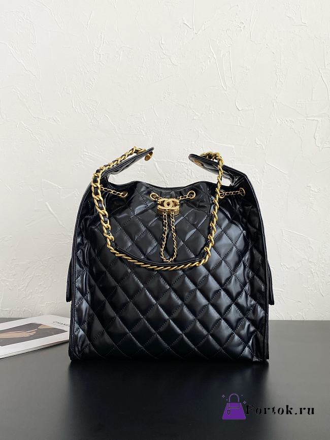 Fortok Chanel 25 Black Small Bag 30 x 26 x 14cm - 1