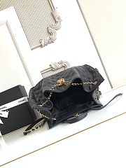 Fortok Chanel 25 Black Medium Backpack 23 x 23 x 14cm - 5