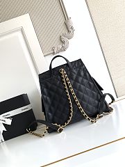 Fortok Chanel 25 Black Medium Backpack 23 x 23 x 14cm - 2