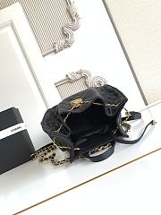 Fortok Chanel 25 Black Large Backpack 31x30x17cm  - 6